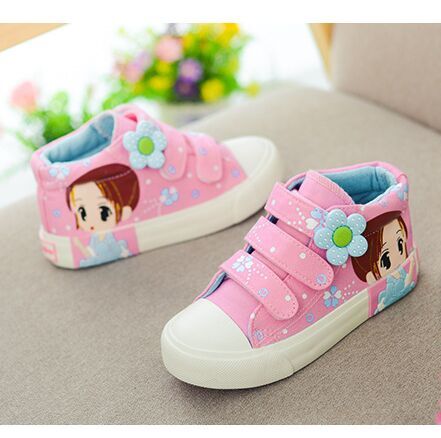 Chaussures enfants en toile pour printemps - semelle caoutchouc naturel Ref 1037128