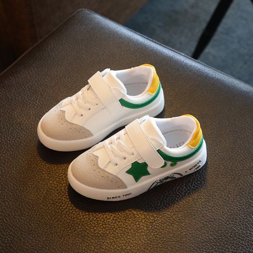 Chaussures enfants en Cuir spatial pour printemps - semelle caoutchouc Ref 1037252