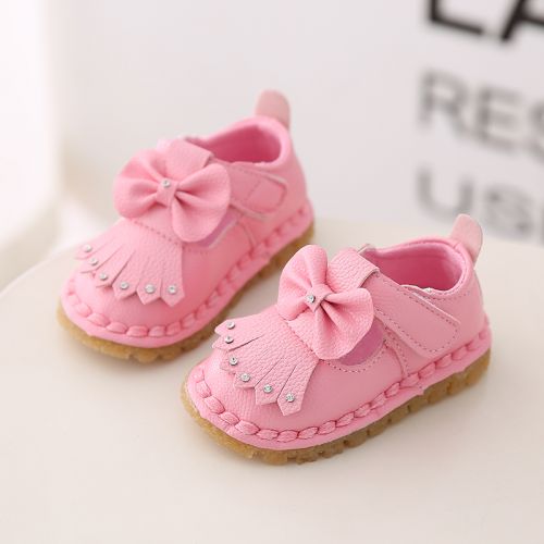 Chaussures enfants en cuir synthétique ronde pour printemps - semelle TPR Ref 1037366