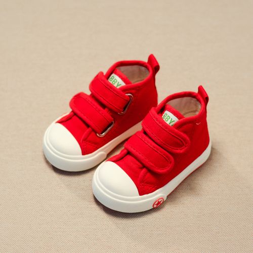 Chaussures enfants en toile pour printemps - semelle caoutchouc Ref 1037379