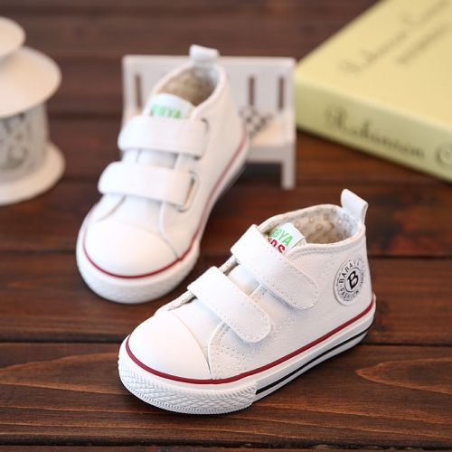 Chaussures enfants en toile pour printemps - semelle caoutchouc Ref 1037410