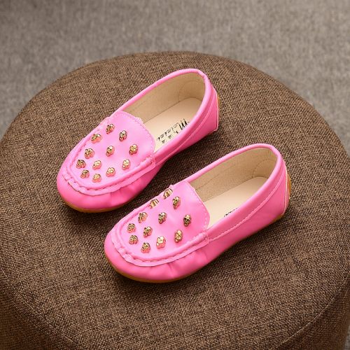 Chaussures enfants en PU ronde métal pour printemps - semelle caoutchouc Ref 1037426