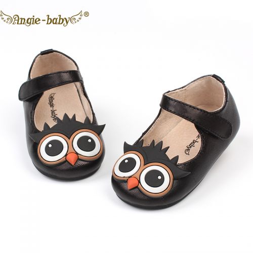 Chaussures enfants en peau de mouton ANGIE-BABY ronde coutures cuir pour Toute saison - semelle caoutchouc naturel Ref 1037