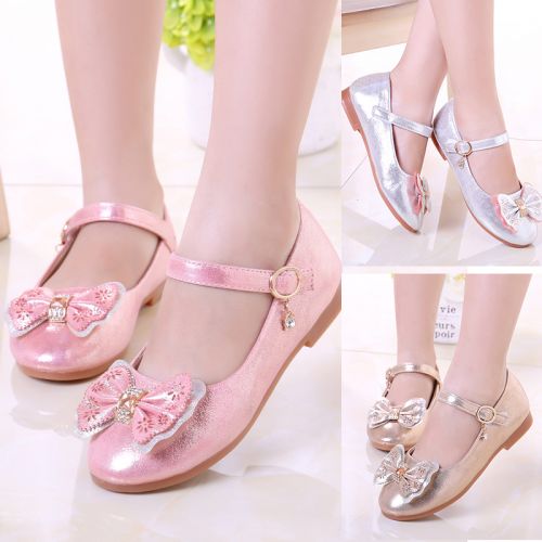 Chaussures enfants en PU ronde paillette pour printemps - semelle Ref 1037472