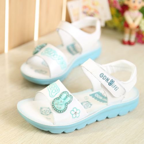 Chaussures enfants en cuir houppe pour été - Ref 1037482