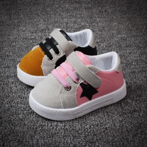 Chaussures enfants en de vache, Nubuck, pour printemps - Ref 1037509