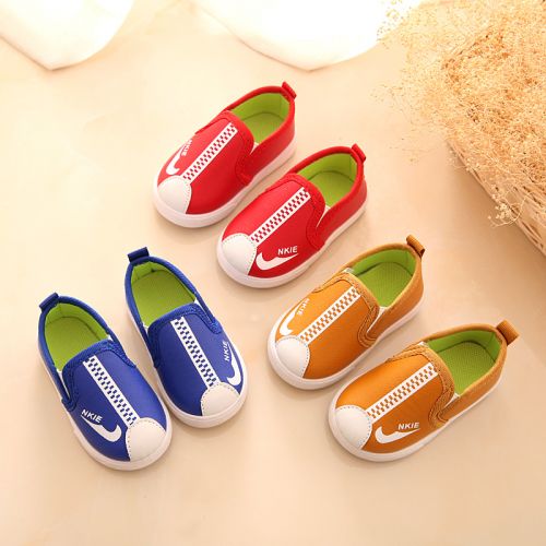 Chaussures enfants en Cuir spatial coutures cuir pour printemps - Ref 1037518