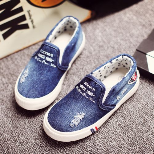 Chaussures enfants en toile pour printemps - Ref 1037522