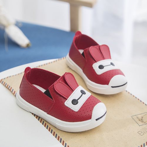 Chaussures enfants en PU ronde coutures cuir pour printemps - semelle caoutchouc Ref 1037556