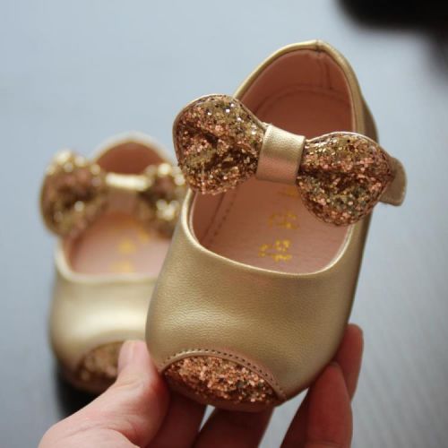 Chaussures enfants en similicuir ronde coutures cuir pour printemps - Ref 1037557