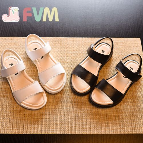 Chaussures enfants en cuir pour été - semelle caoutchouc Ref 1037589