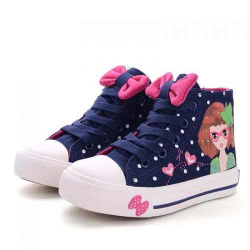 Chaussures enfants en toile pour printemps - Ref 1037616