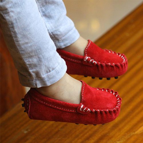 Chaussures enfants en peau de porc ronde pour printemps - Ref 1037645