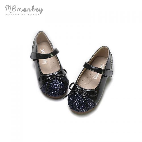 Chaussures enfants en PU MB&AMPMONKEY ronde paillette pour printemps - semelle caoutchouc Ref 1037759
