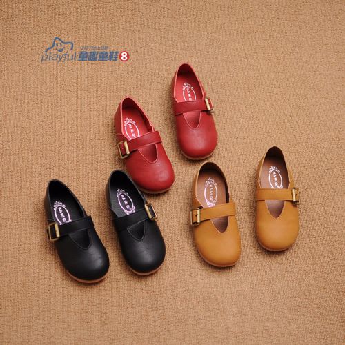 Chaussures enfants en similicuir ronde pour printemps - semelle TPR Ref 1037804