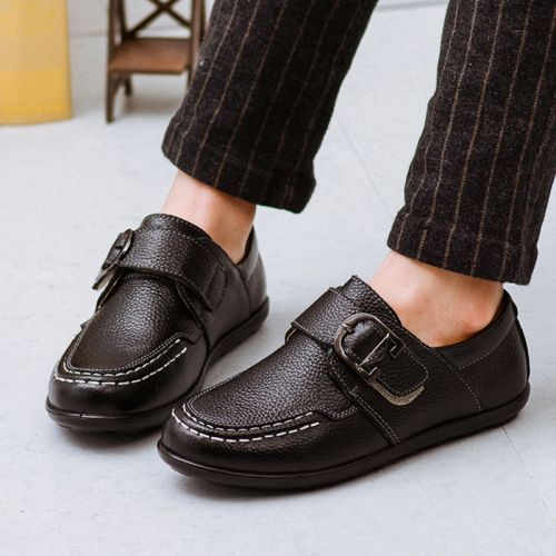 Chaussures enfants en cuir ronde pour printemps - semelle plastique Ref 1037808