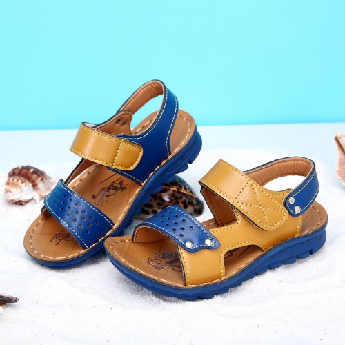 Chaussures enfants en Cuir spatial pour été - semelle PU Ref 1037889