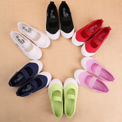 Chaussures enfants en toile pour printemps - semelle caoutchouc Ref 1037890