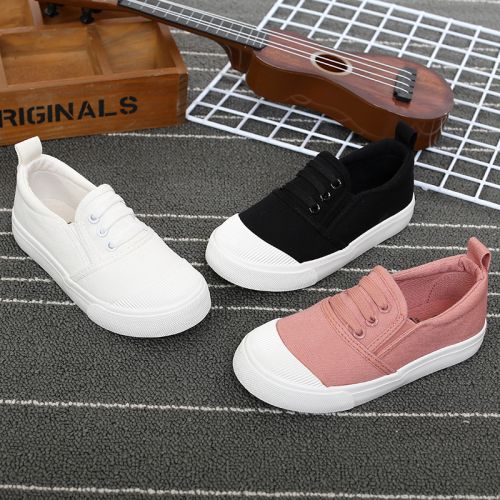 Chaussures enfants en toile pour printemps - semelle caoutchouc Ref 1037940