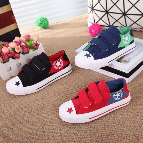 Chaussures enfants en toile pour printemps - semelle caoutchouc naturel Ref 1037951
