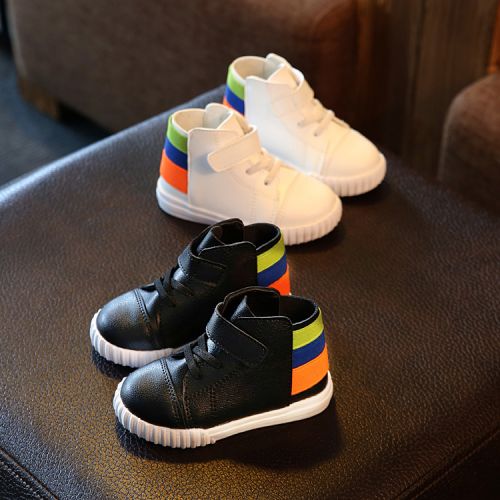Chaussures enfants en PU pour printemps - semelle caoutchouc antidérapant Ref 1038003