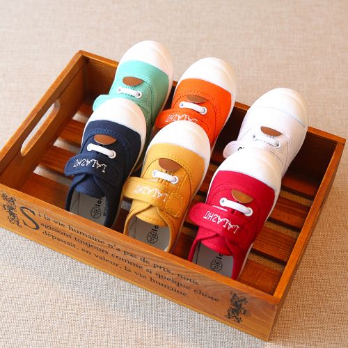 Chaussures enfants en toile pour printemps - semelle plastique Ref 1038130