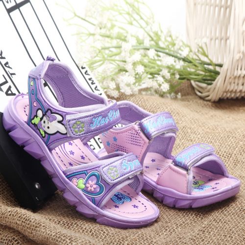 Chaussures enfants en Cuir spatial coutures cuir pour été - semelle fond composite Ref 1038158