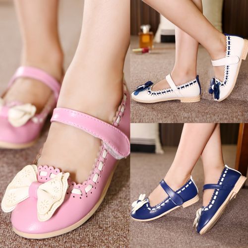Chaussures enfants en PU pointu coutures cuir pour printemps - semelle caoutchouc naturel Ref 1038191