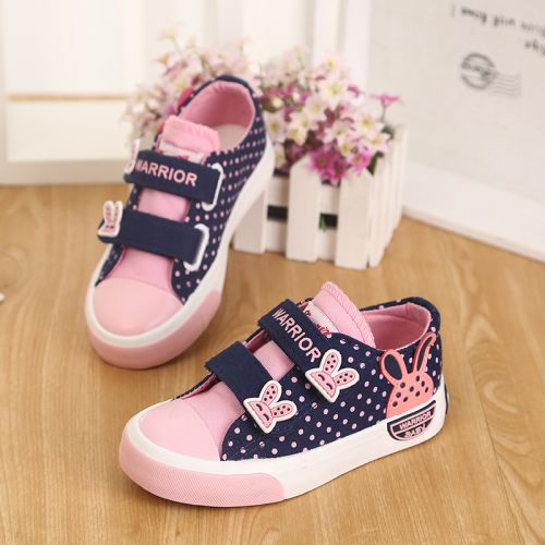 Chaussures enfants en toile WARRIOR pour printemps - semelle caoutchouc antidérapant Ref 1038196