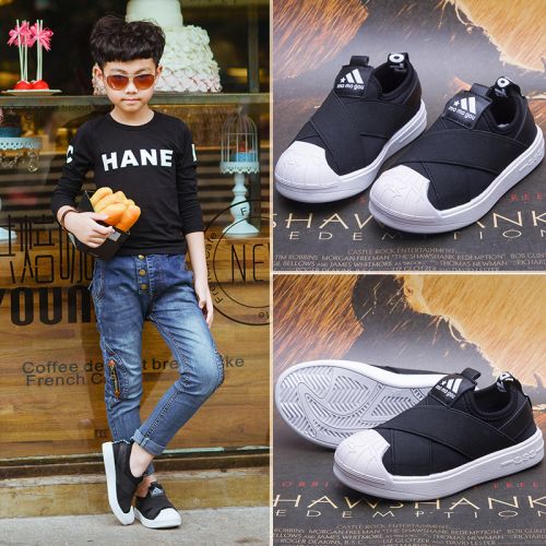 Chaussures enfants en tissu pour printemps - semelle caoutchouc Ref 1038204