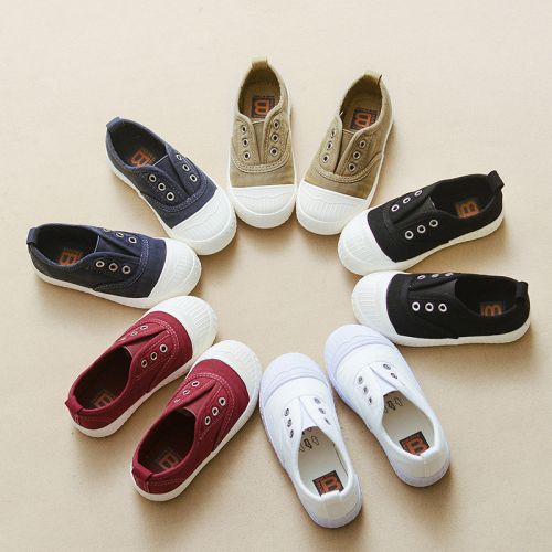 Chaussures enfants en toile SAMISOBO pour printemps - semelle caoutchouc antidérapant Ref 1038221