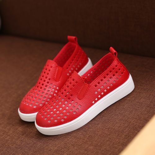 Chaussures enfants en PU ronde creux pour été - semelle caoutchouc Ref 1038233