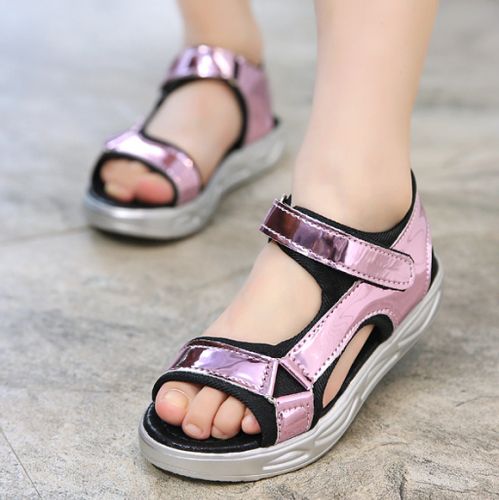 Chaussures enfants en PU coutures cuir pour été - semelle caoutchouc Ref 1038263