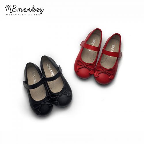 Chaussures enfants en cuir MB&AMPMONKEY ronde pour printemps - semelle caoutchouc Ref 1038314