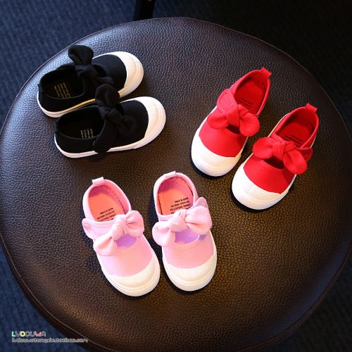 Chaussures enfants en toile pour printemps - semelle plastique Ref 1038323