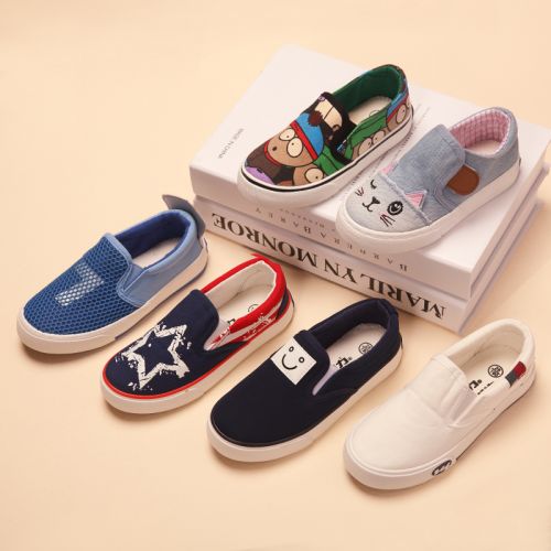 Chaussures enfants en toile WARRIOR pour printemps - semelle caoutchouc Ref 1038337