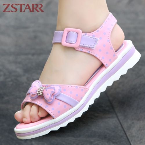 Chaussures enfants en Cuir spatial pour été - semelle fond composite Ref 1038364