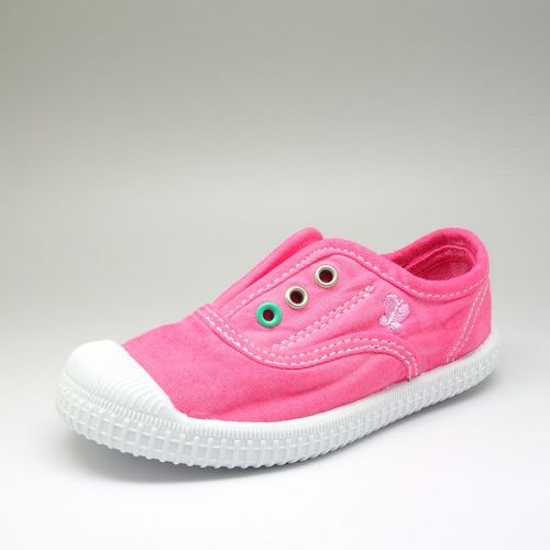 Chaussures enfants en toile NEXT brodé pour printemps - semelle caoutchouc naturel Ref 1038467