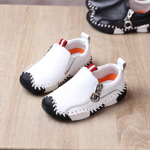 Chaussures enfants en cuir ronde pour printemps - semelle caoutchouc Ref 1038484