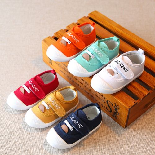 Chaussures enfants en toile pour printemps - semelle plastique Ref 1038502