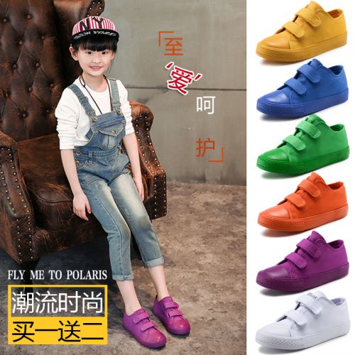 Chaussures enfants en toile pour printemps - semelle caoutchouc Ref 1038504