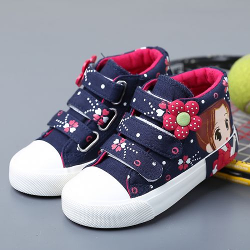 Chaussures enfants en toile YEESHOW pour printemps - semelle vulcanisation Ref 1038560