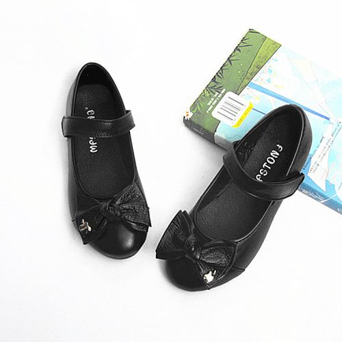 Chaussures enfants en cuir ronde pour printemps - semelle caoutchouc Ref 1038645