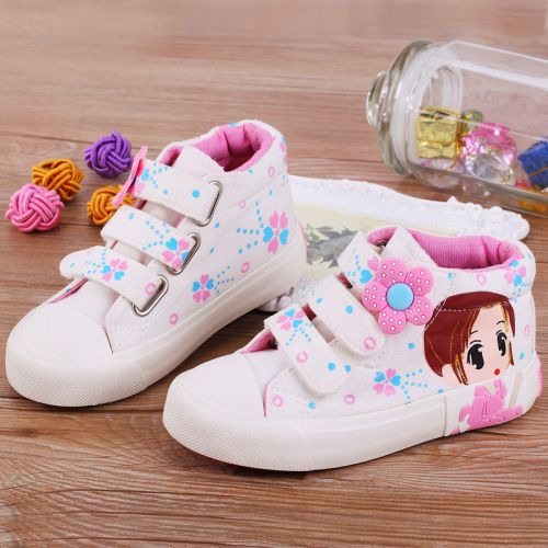 Chaussures enfants en toile pour printemps - semelle plastique Ref 1038743