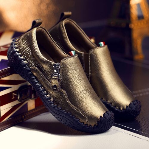 Chaussures enfants en cuir ronde pour printemps - semelle caoutchouc Ref 1038782