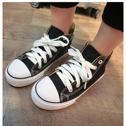 Chaussures enfants en toile pour printemps - semelle caoutchouc naturel Ref 1038826