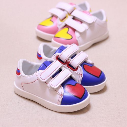 Chaussures enfants en Cuir spatial pour printemps - semelle caoutchouc antidérapant Ref 1038859
