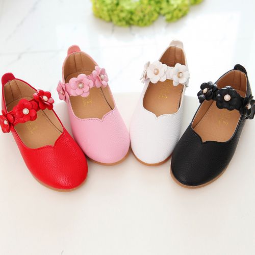 Chaussures enfants en PU ronde coutures cuir pour été - semelle caoutchouc naturel Ref 1038875