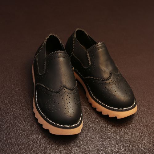 Chaussures enfants en similicuir ronde coutures cuir pour printemps - semelle caoutchouc Ref 1038885