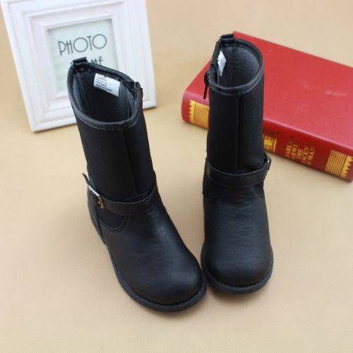 Chaussures enfants en Cuir spatial GIFTFANCY ronde pour hiver - semelle caoutchouc Ref 1038947